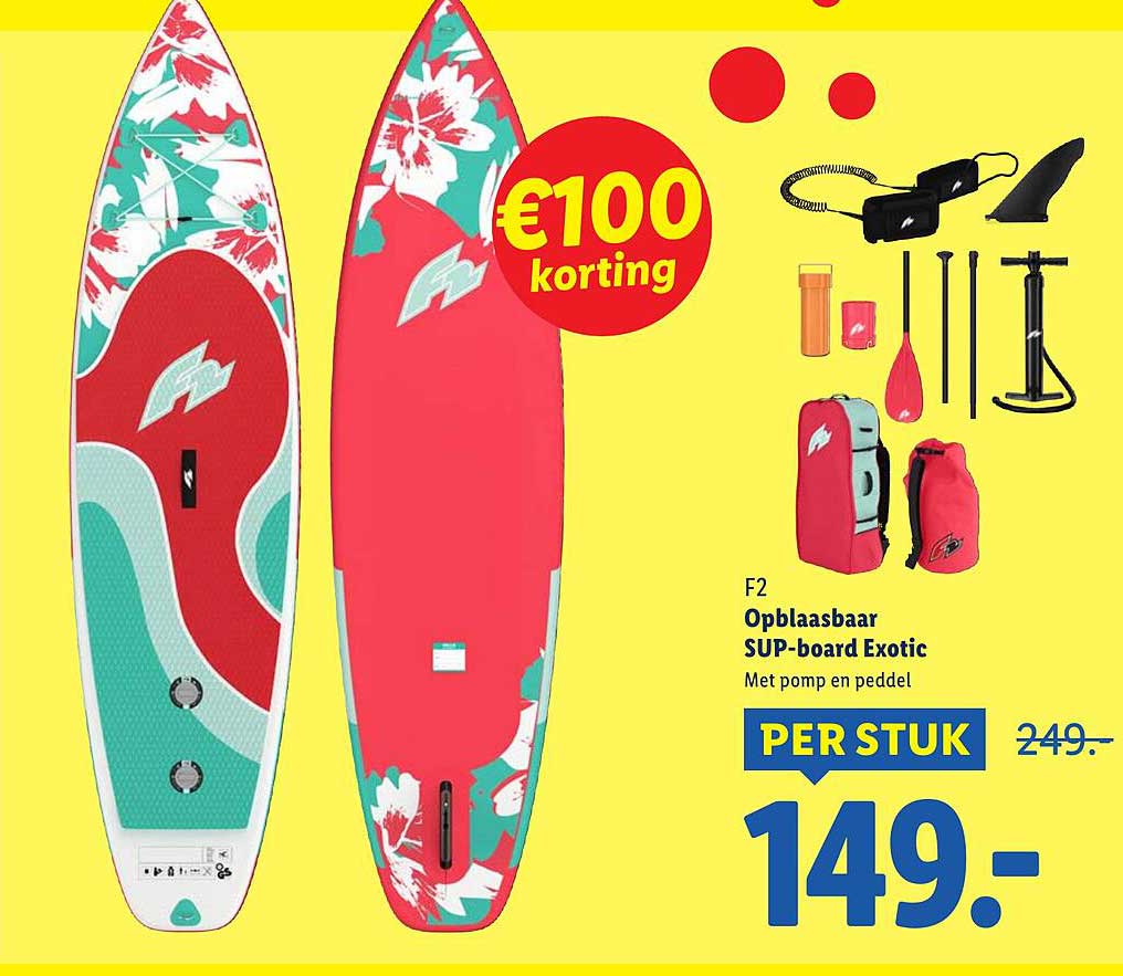 Opblaasbaar SUP-board Exotic