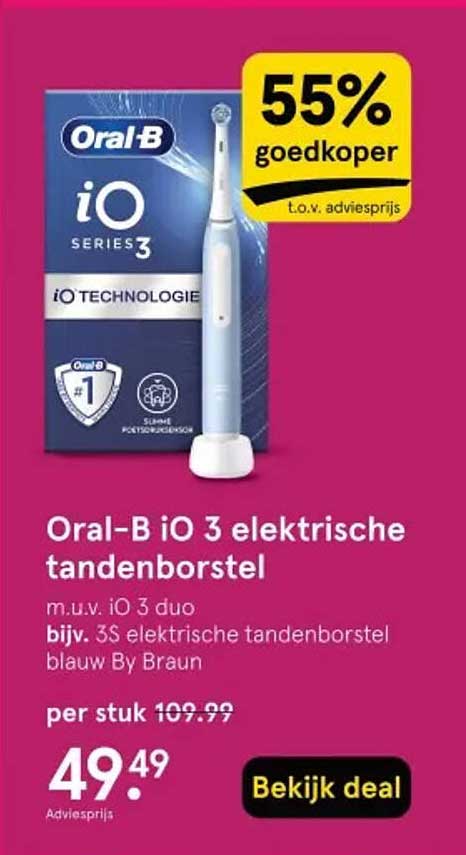 Oral-B iO 3 elektrische tandenborstel