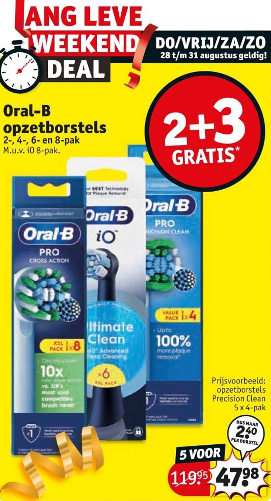 Oral-B opzetborstels 2-, 4-, 6- en 8-pak
