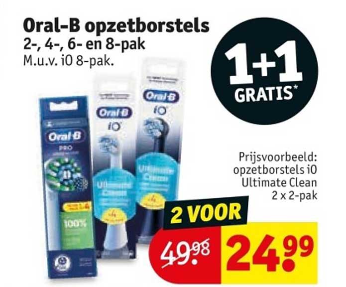 Oral-B opzetborstels 2-, 4-, 6- en 8-pak