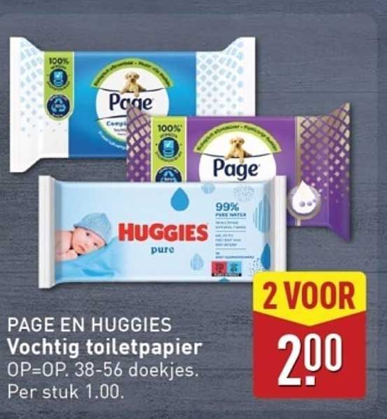 PAGE EN HUGGIES Vochtig toiletpapier