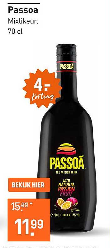 Passoa Mixlikeur, 70 cl