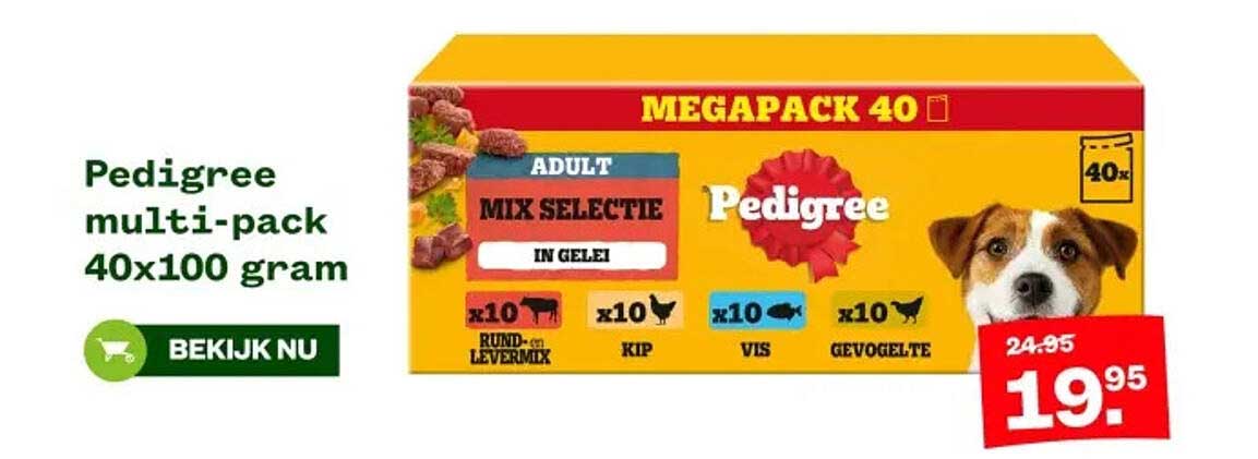 Pedigree multi-pack 40x100 gram