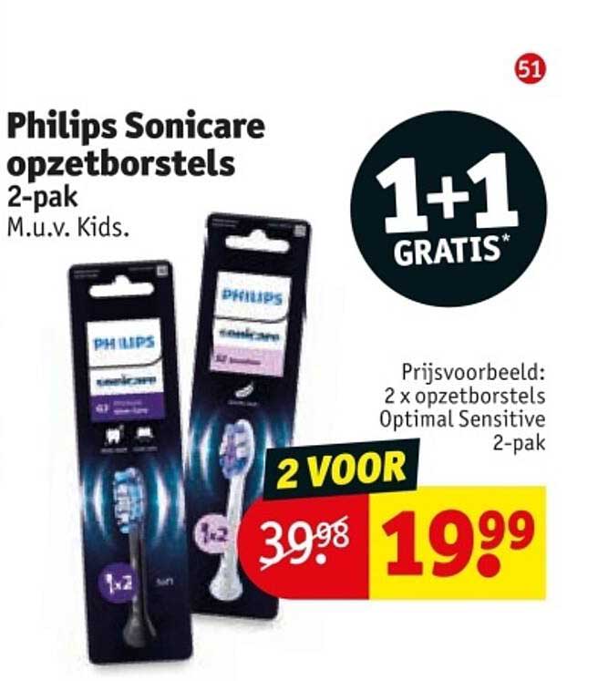 Philips Sonicare opzetborstels 2-pak M.u.v. Kids.