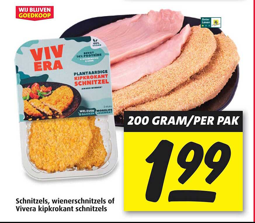 Plantaardige kipkrokant schnitzel