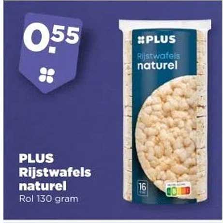 PLUS Rijstwafels naturel