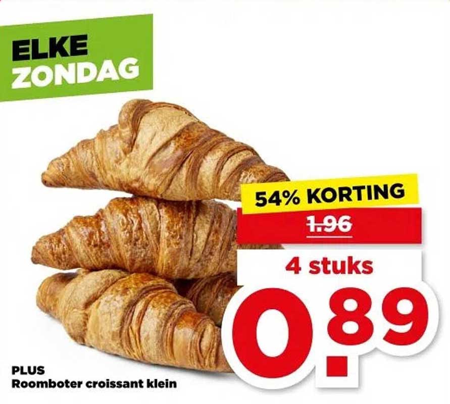 PLUS Roomboter croissant klein