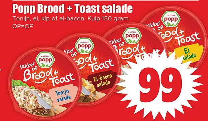 Popp Brood + Toast salade