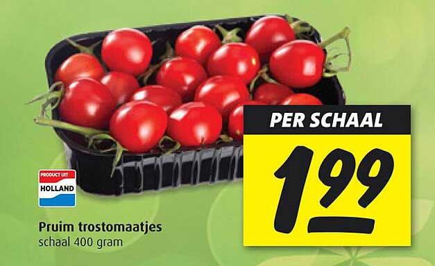 Pruim trostomaatjes schaal 400 gram