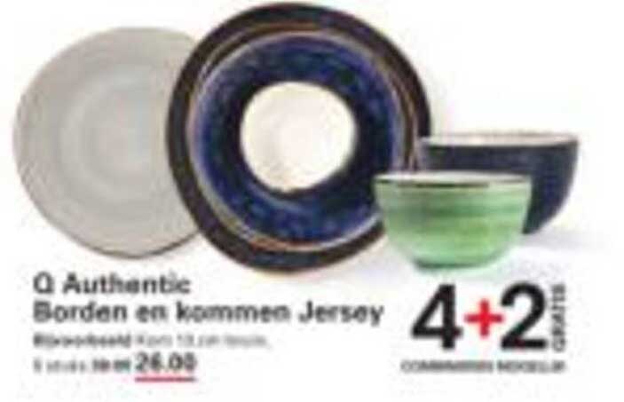 Q Authentic Borden en kommen Jersey 4+2