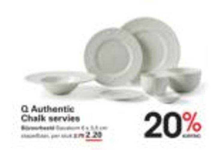Q Authentic Chalk servies