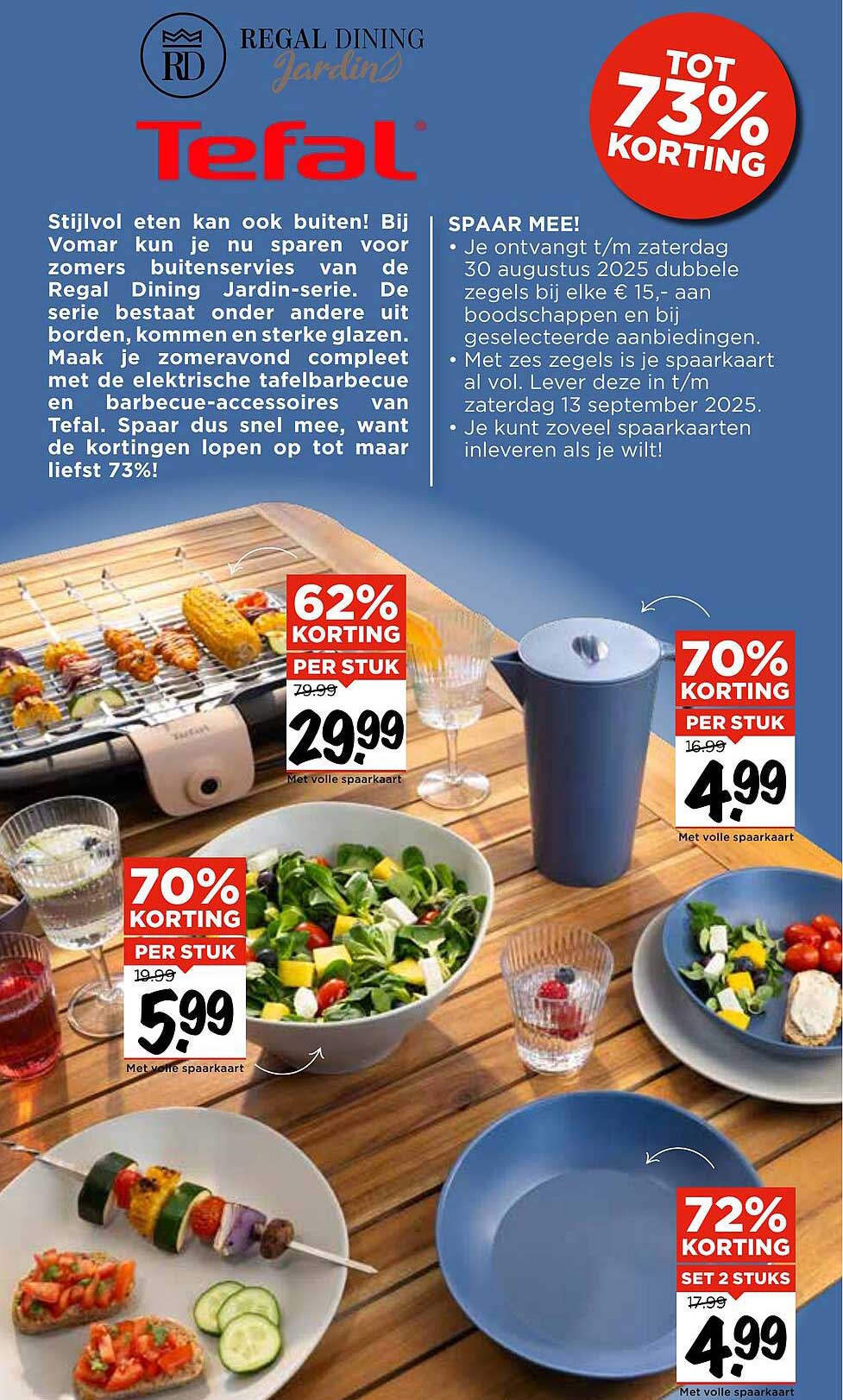 Regal Dining Jardin-serie van Tefal - Tot 73% korting