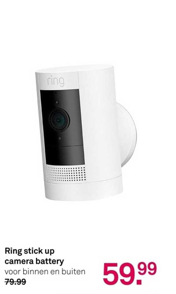 Ring stick up camera battery voor binnen en buiten