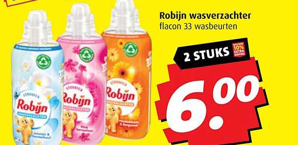 Robijn wasverzachter flacon 33 wasbeurten