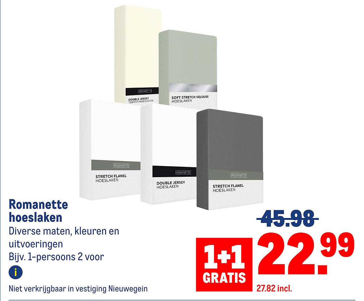 Romanette hoeslaken