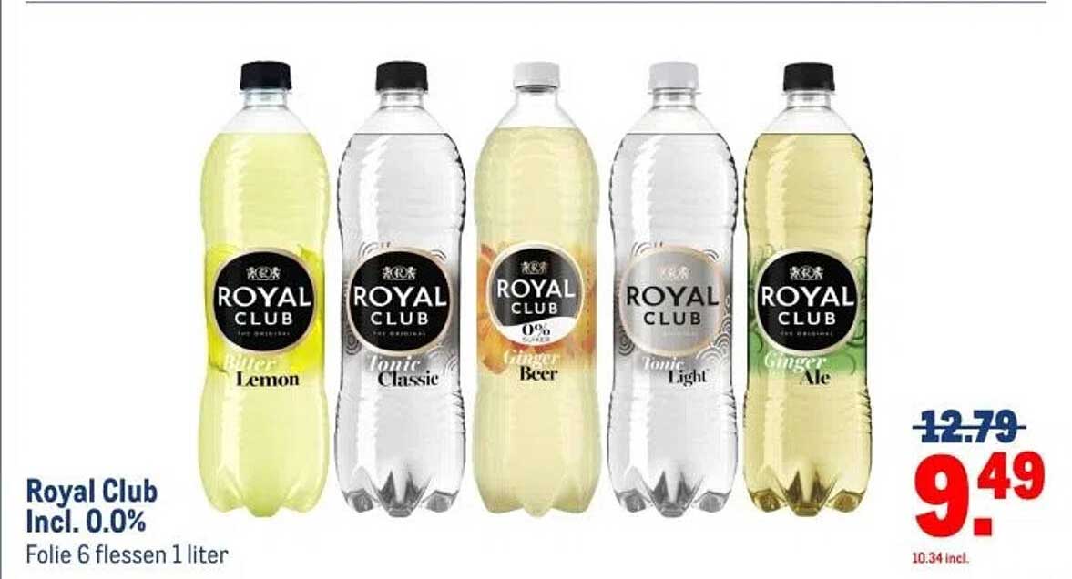 Royal Club Incl. 0.0% Folie 6 flessen 1 liter