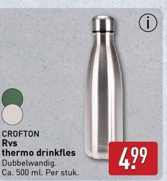 Rvs thermo drinkfles