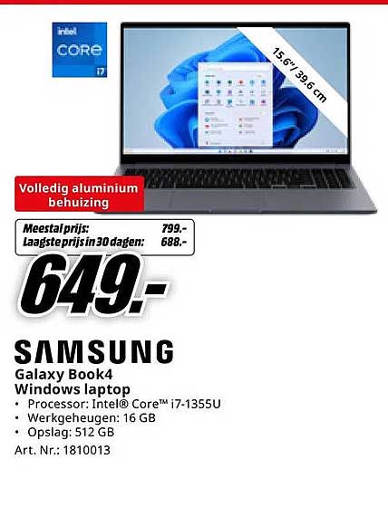 Samsung Galaxy Book4 Windows laptop