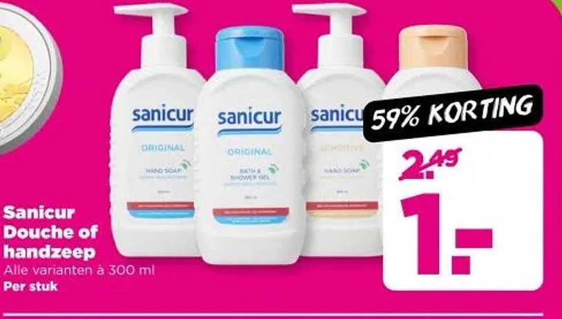 Sanicur Douche of handzeep