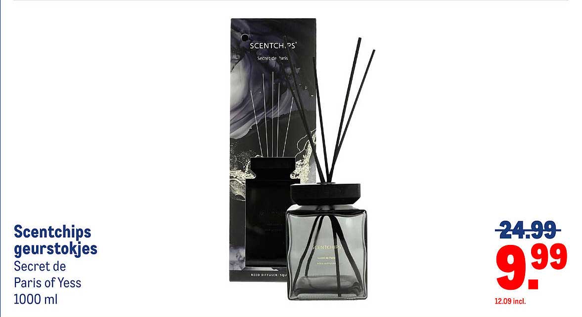 Scentchips geurstokjes Secret de Paris of Yess 1000 ml