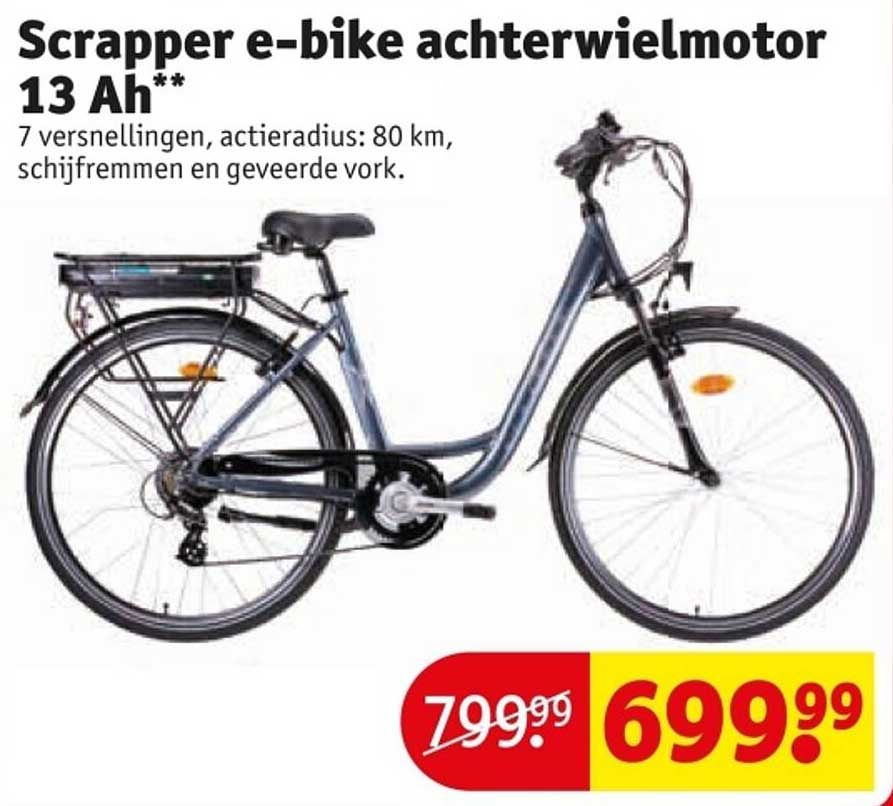Scrapper e-bike achterwielmotor 13 Ah**