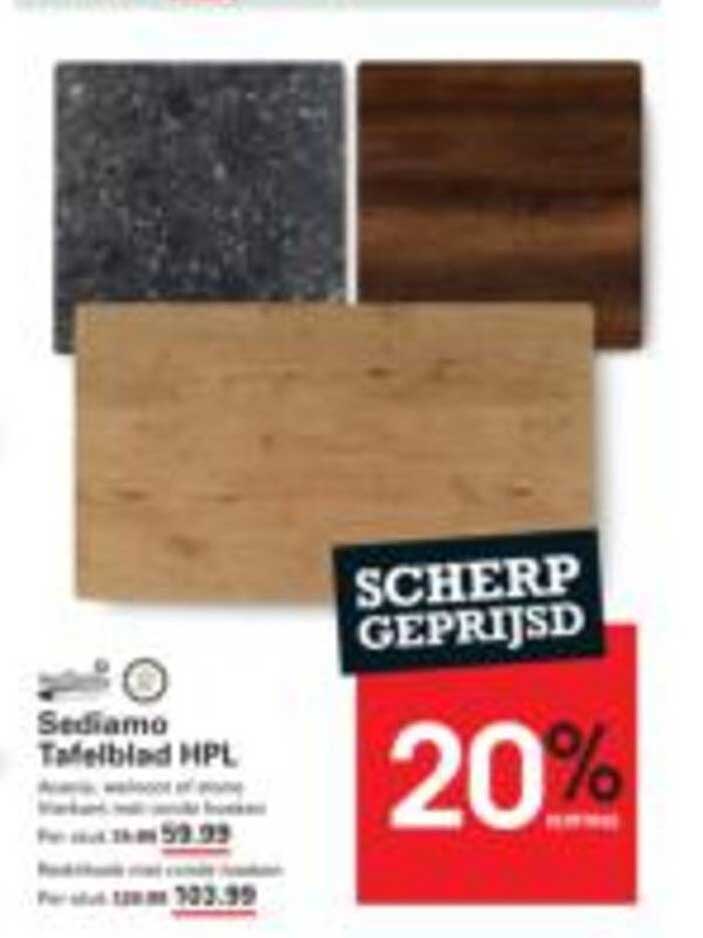 Sediamo Tafelblad HPL