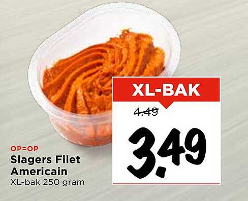 Slagers Filet Americain XL-bak 250 gram