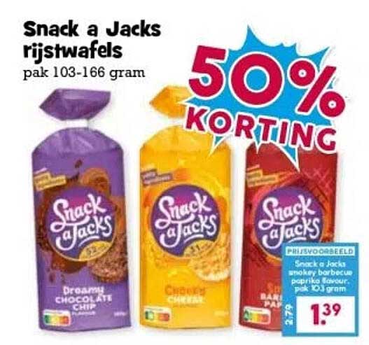 Snack a Jacks rijstwafels