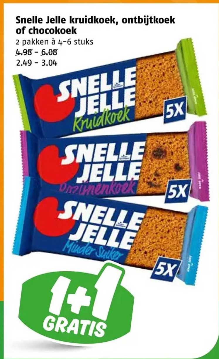 Snelle Jelle kruidkoek, ontbijtkoek of chocokoek