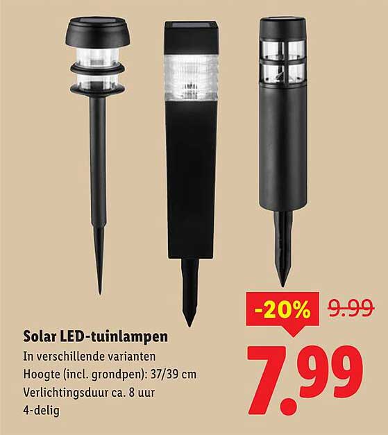 Solar LED-tuinstraalampen