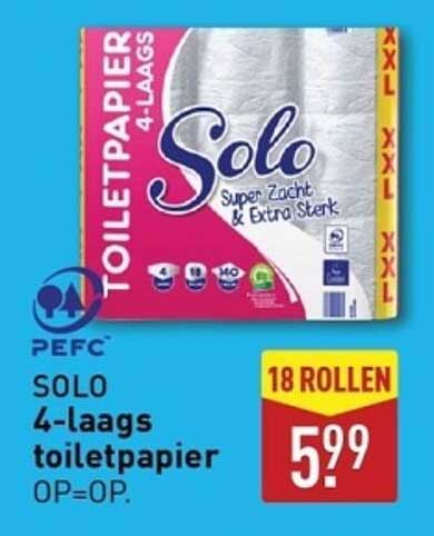 SOLO 4-laags toiletpapier