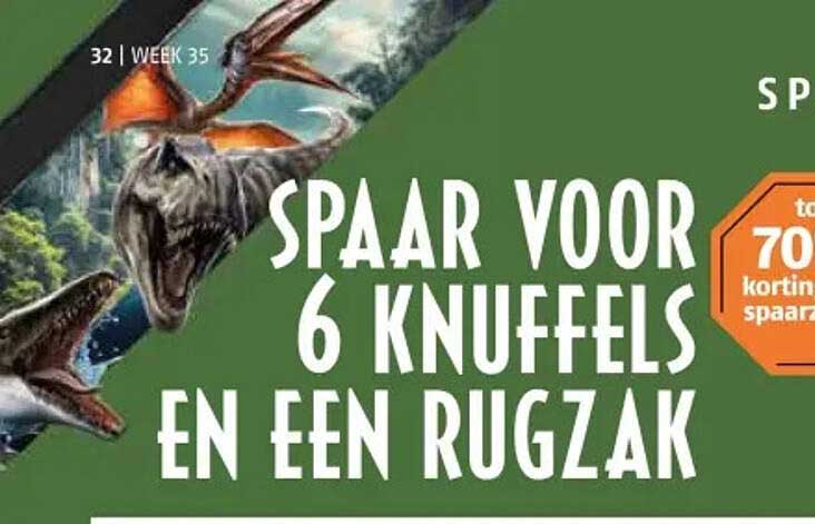 SPaar voor 6 knuffels en een rugzak