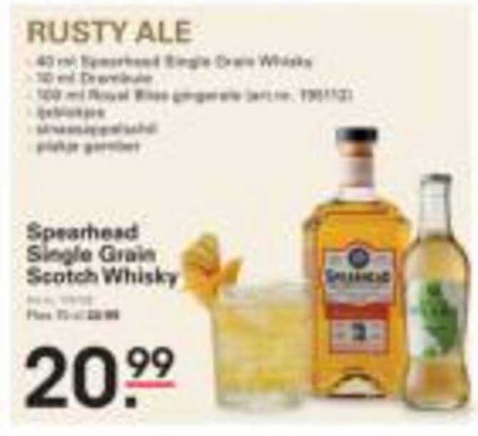 Spearshead Single Grain Scotch Whisky
