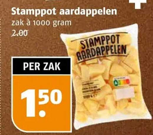 Stampot aardappelen zak à 1000 gram