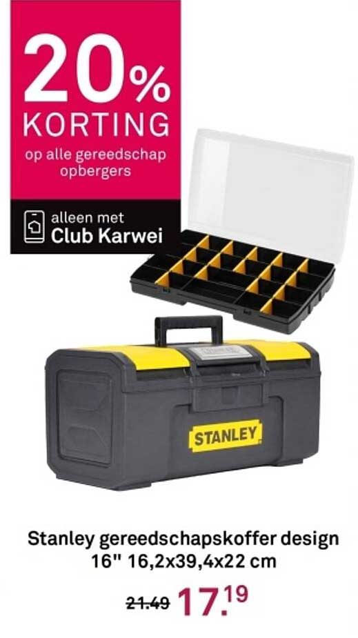 Stanley gereedschapskoffer design 16" 16,2x39,4x22 cm