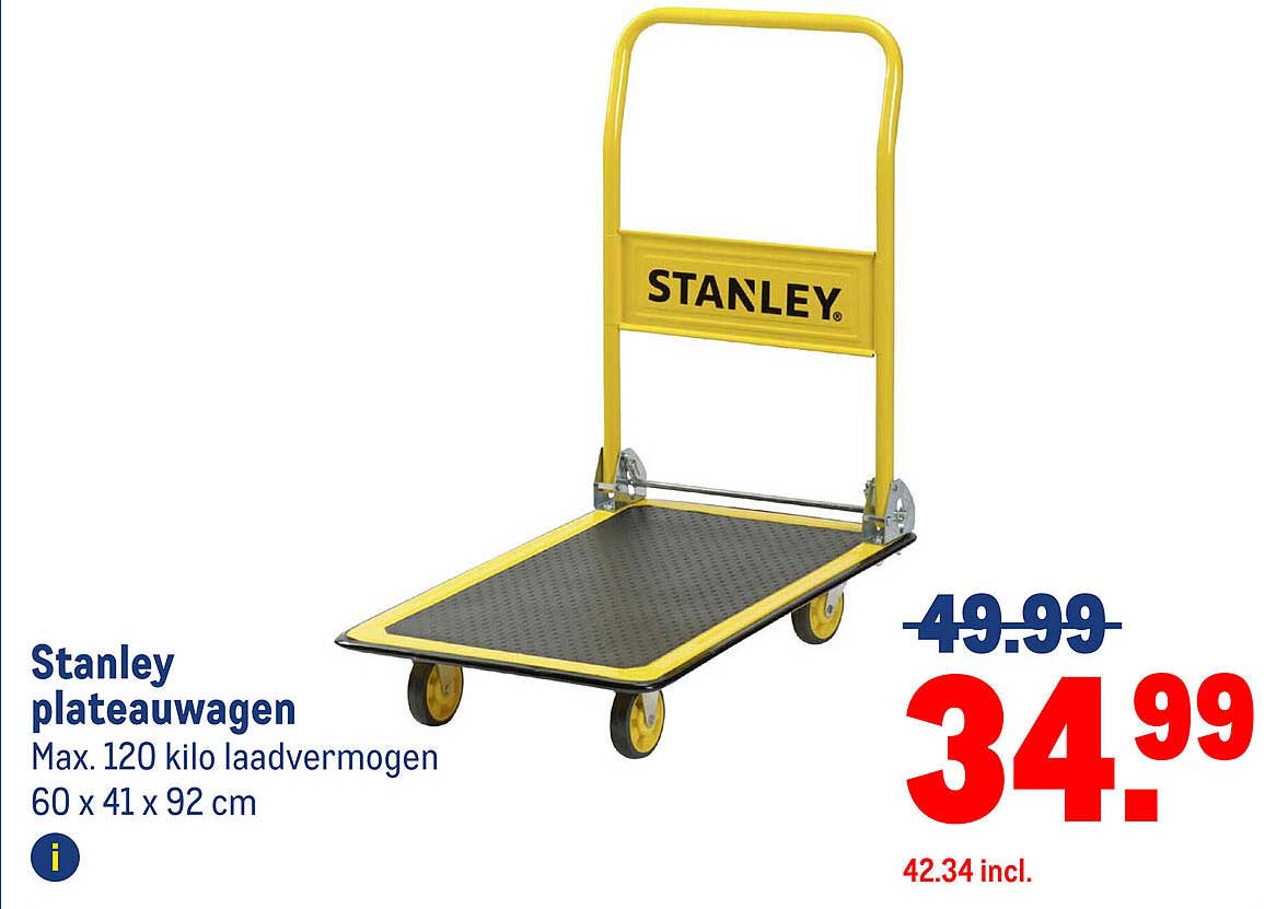 Stanley plateauwagen