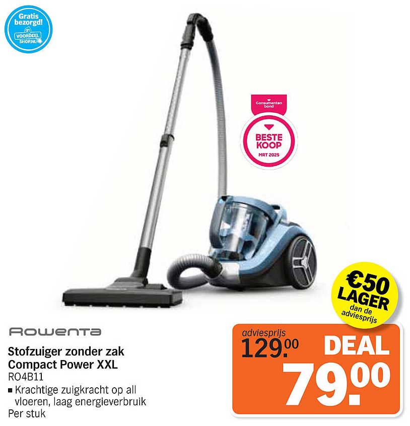 Stofzuiger zonder zak Compact Power XXL R04B11