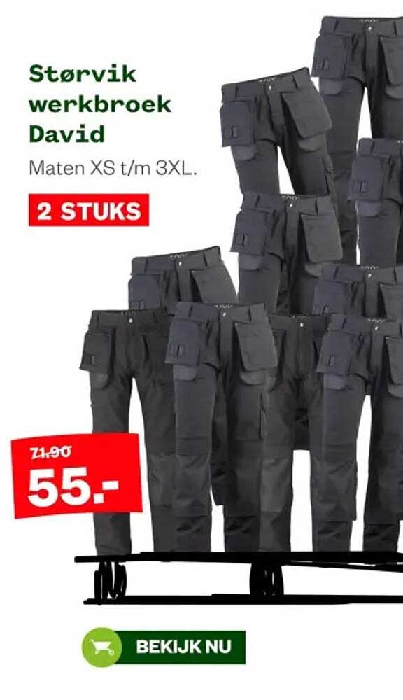 Størvik werkbroek David - 2 STUKS