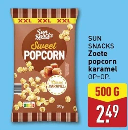 SUN SNACKS Zoete popcorn karamel