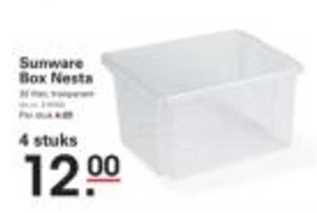 Sunware Box Nesta 4 stuks