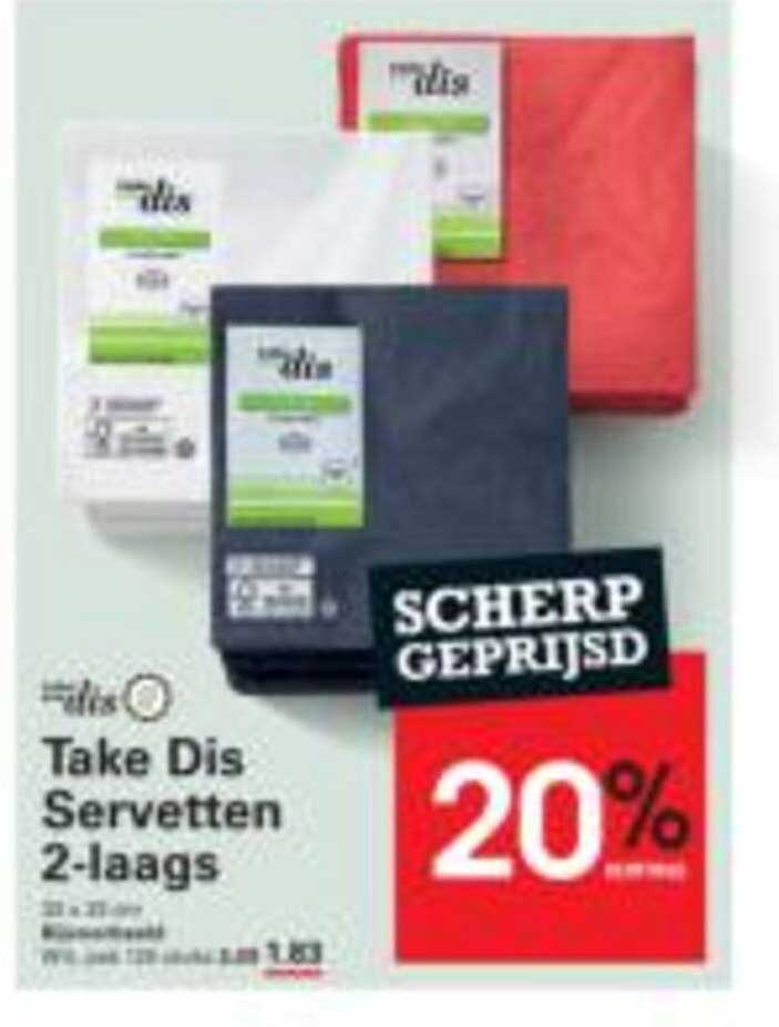 Take Dis Servetten 2-laags