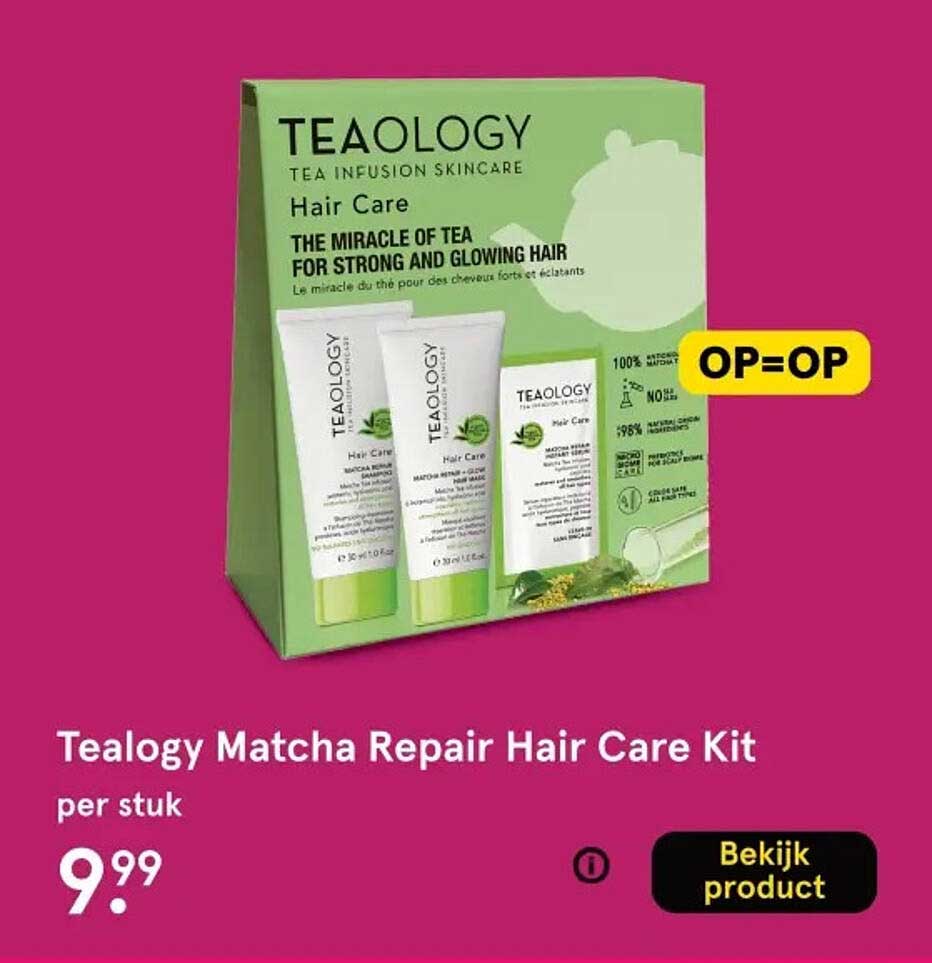 Tealogy Matcha Repair Hair Care Kit