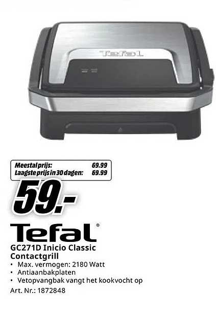 Tefal GC271D Início Classic Contactgrill