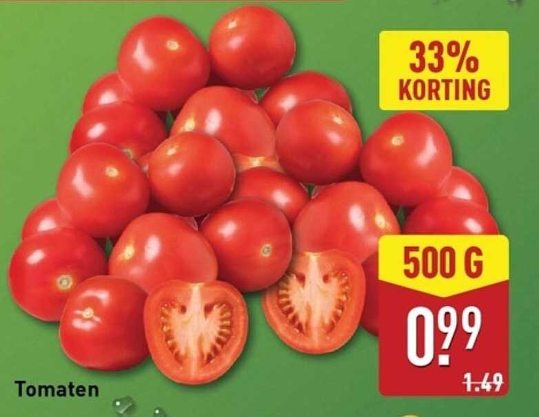 Tomaten 500 G - 33% Korting