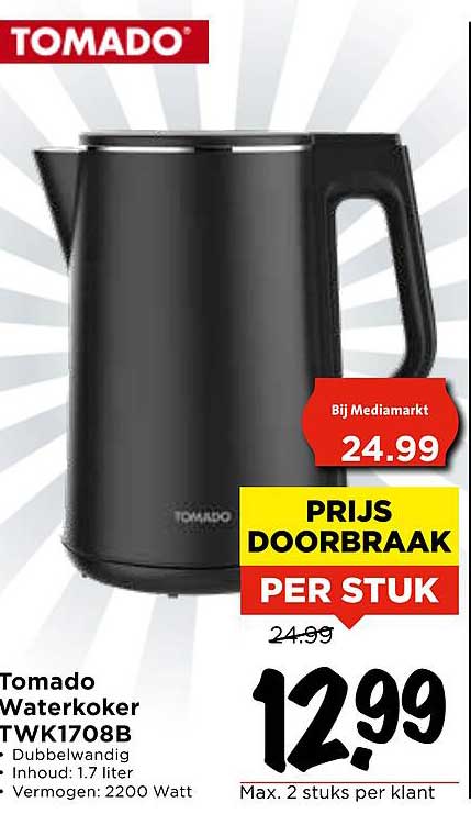 Tornado Waterkoker TWK1708B