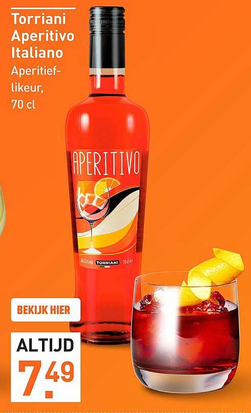 Torriani Aperitivo Italiano Aperitief-likeur, 70 cl