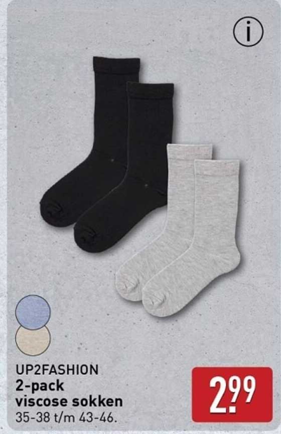 UP2FASHION 2-pack viscose sokken