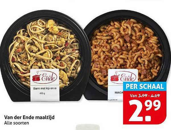 Van der Ende maaltijd