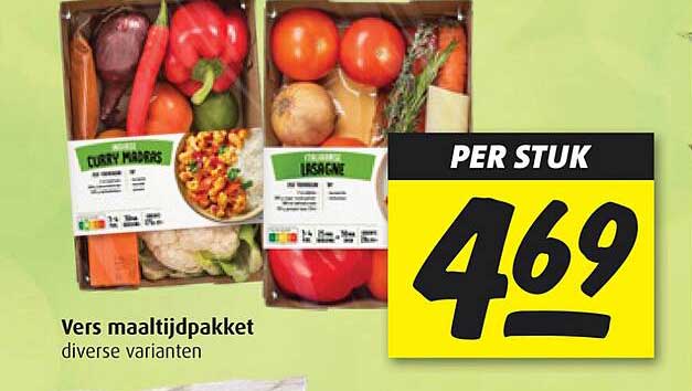 Vers maaltijdpakket diverse varianten