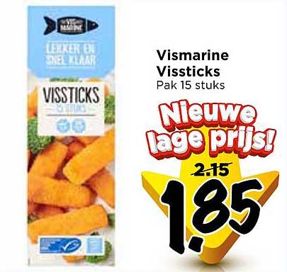 Vismarine Vissticks Pak 15 stuks